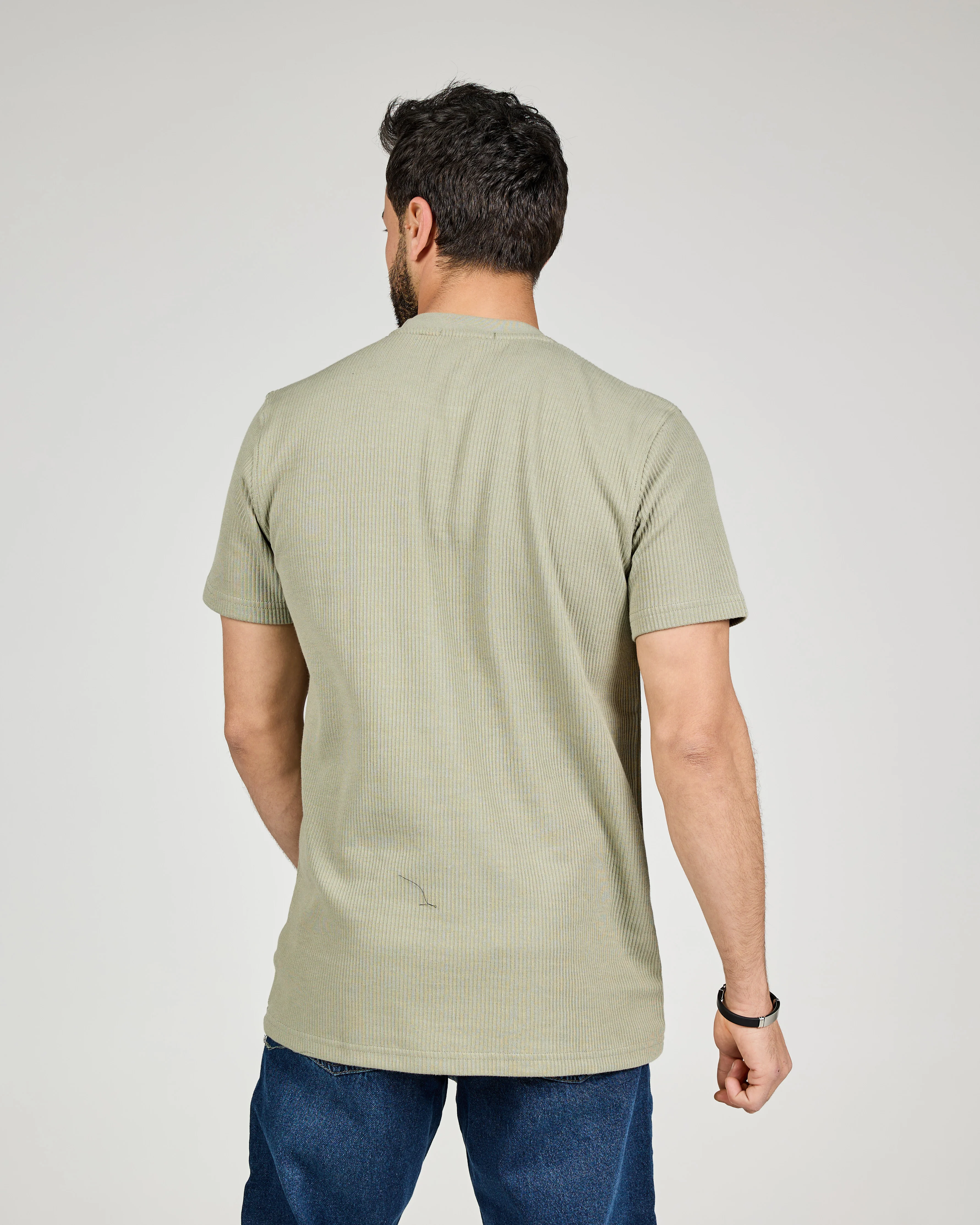 Men Pattern Half Sleeves T-shirt - Image 8