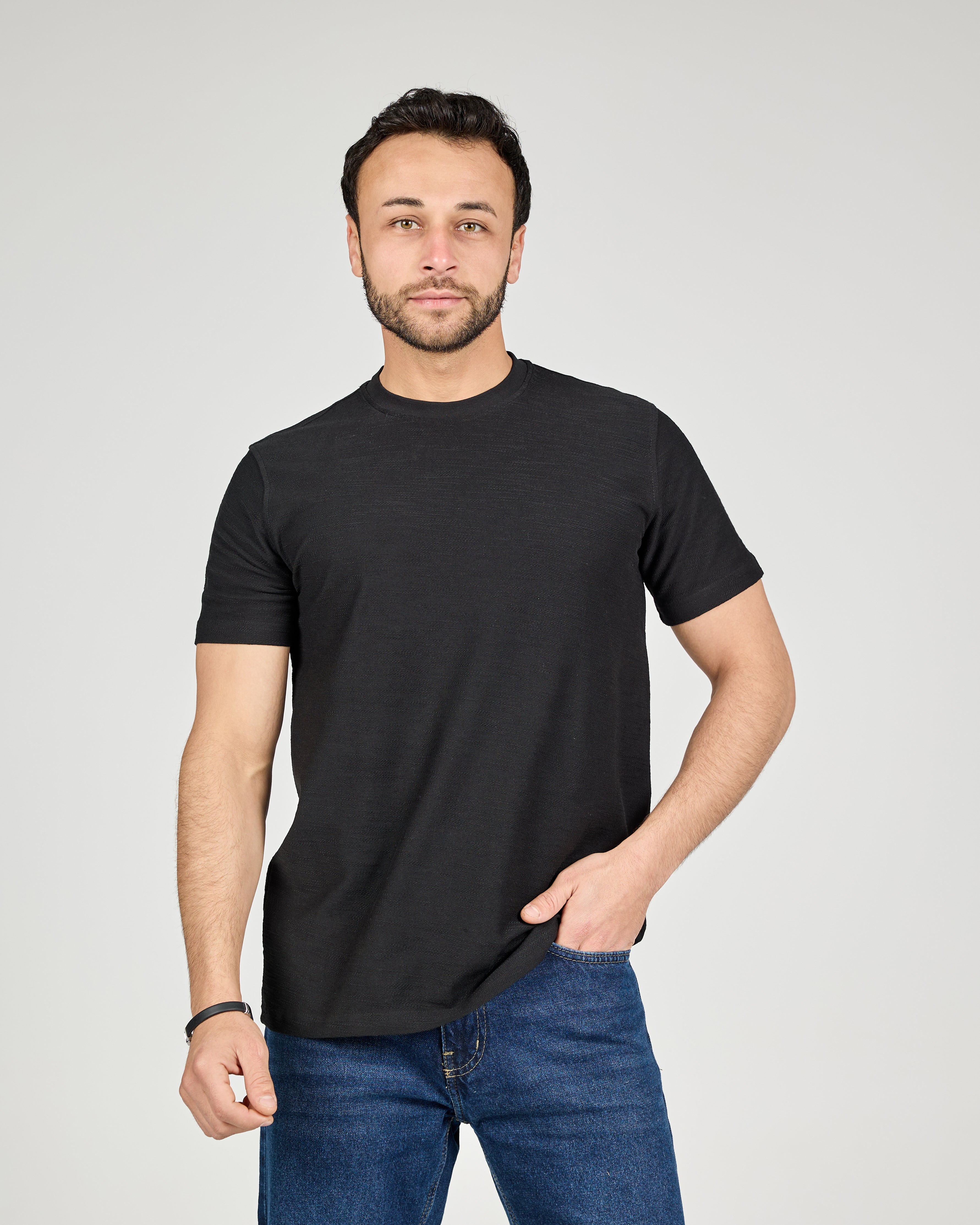 Men Pattern Half Sleeves T-shirt - Image 5