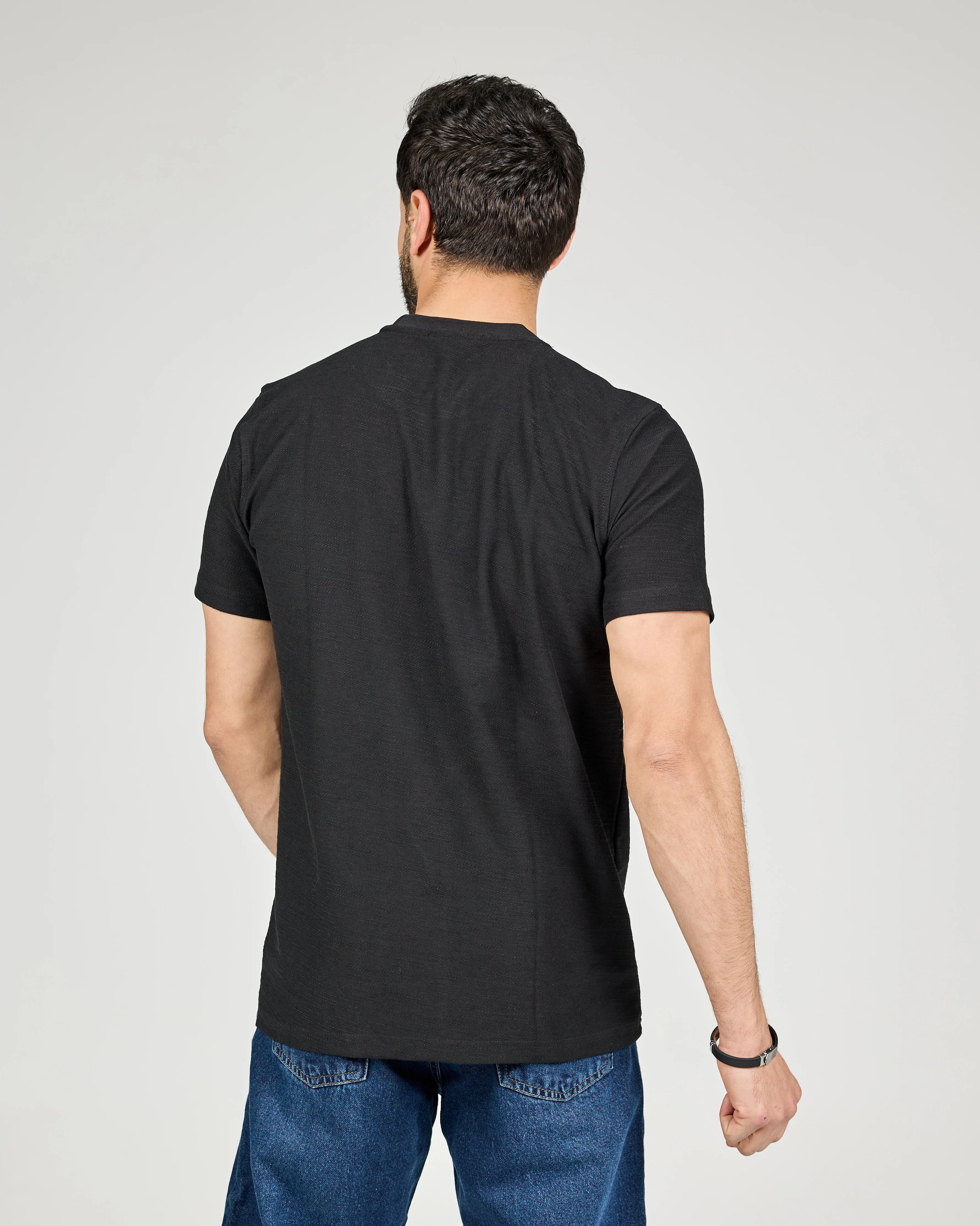 Men Pattern Half Sleeves T-shirt - Image 6