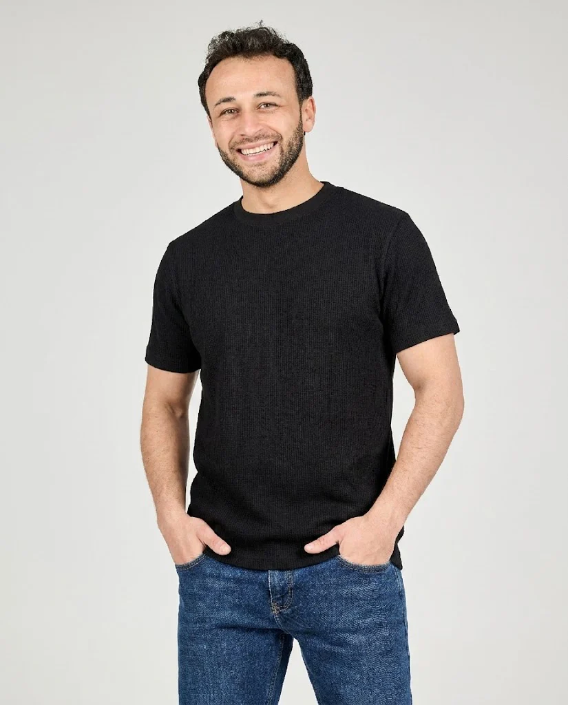 Men Pattern Thermal Half Sleeves T-shirt - Image 6