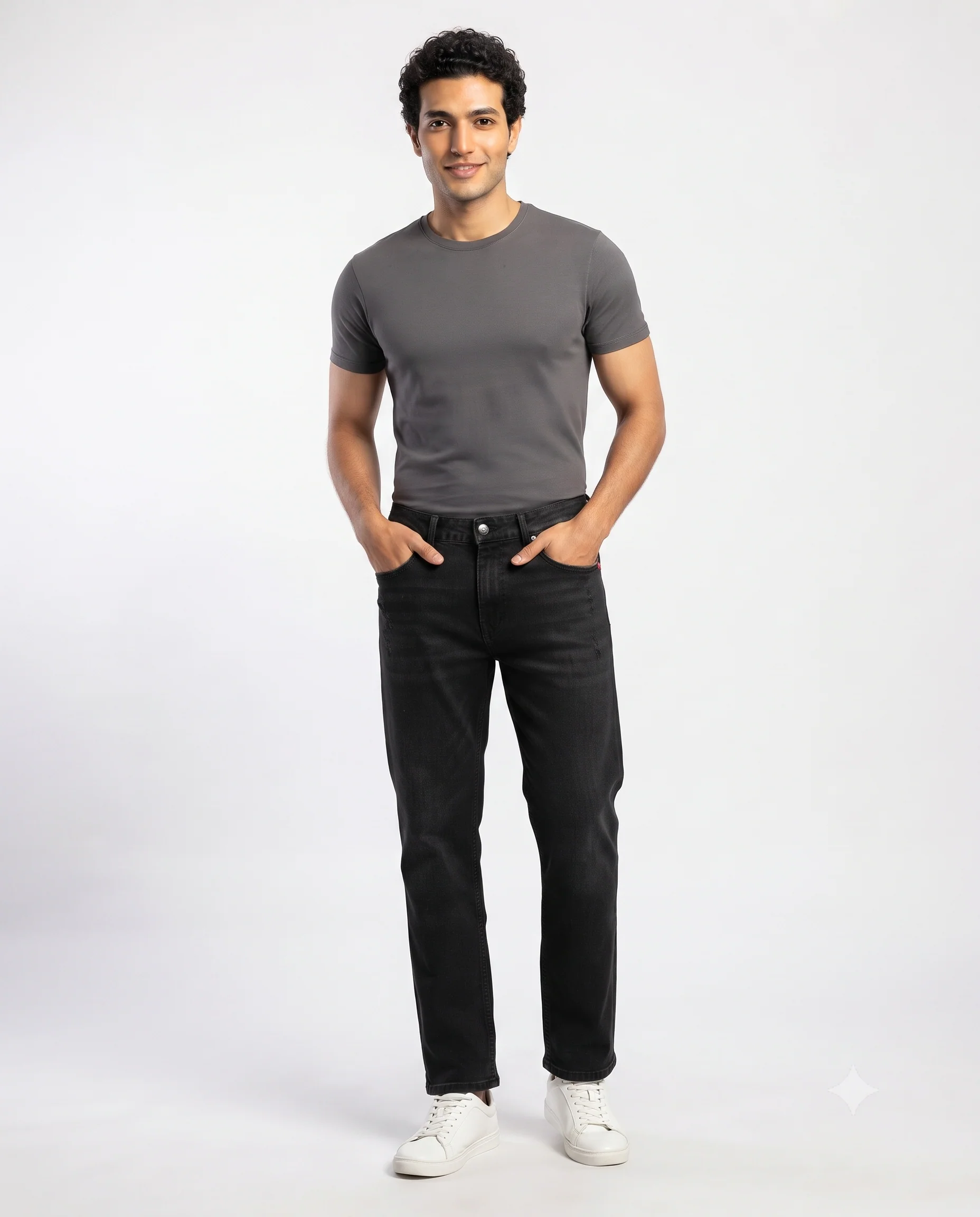 Men Jeans Pant Regular Fit W/5pocket - Image 2