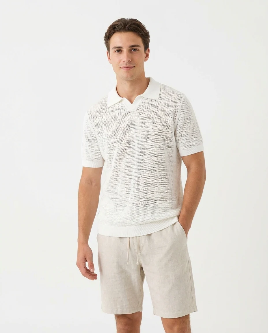 Men Knitted T-shirt - Image 8