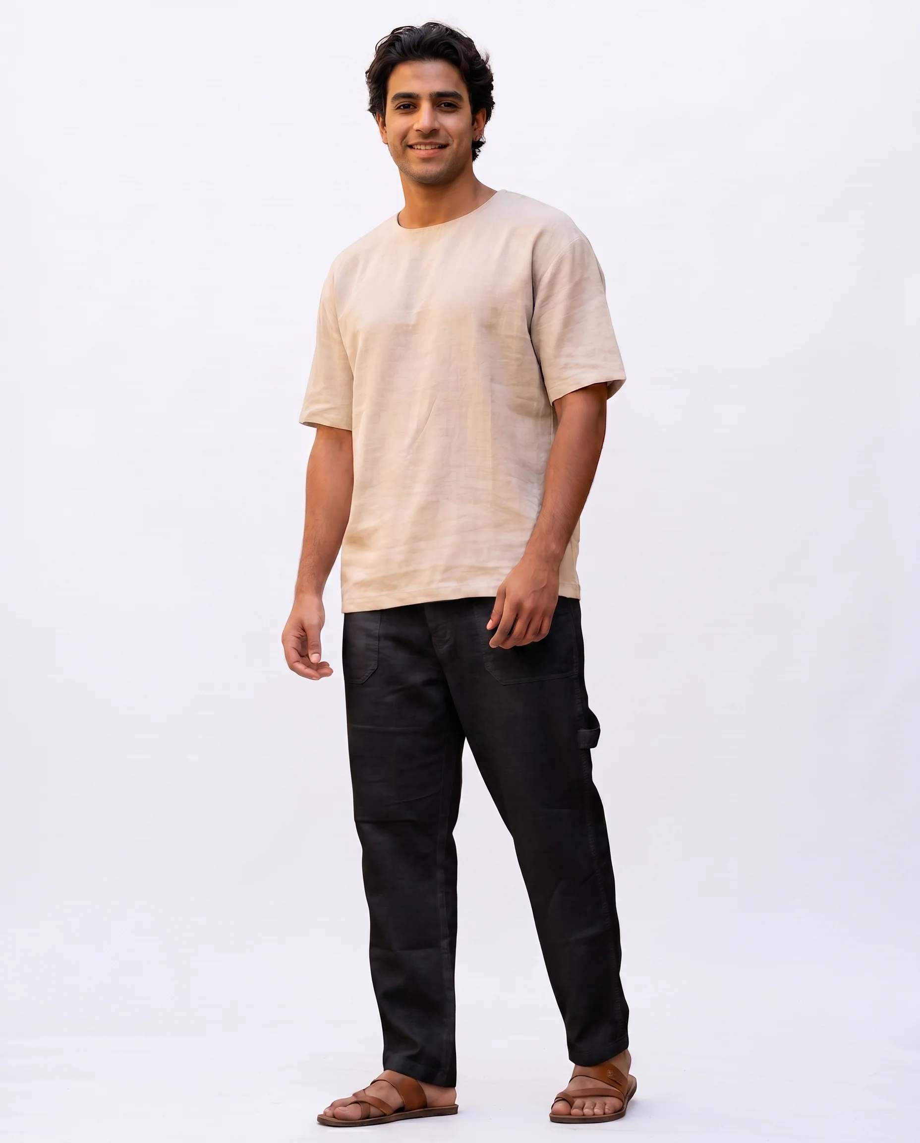 Men Linen Casual Pant - Image 4
