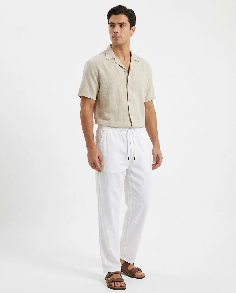 Men Linen Casual Pant - Image 7