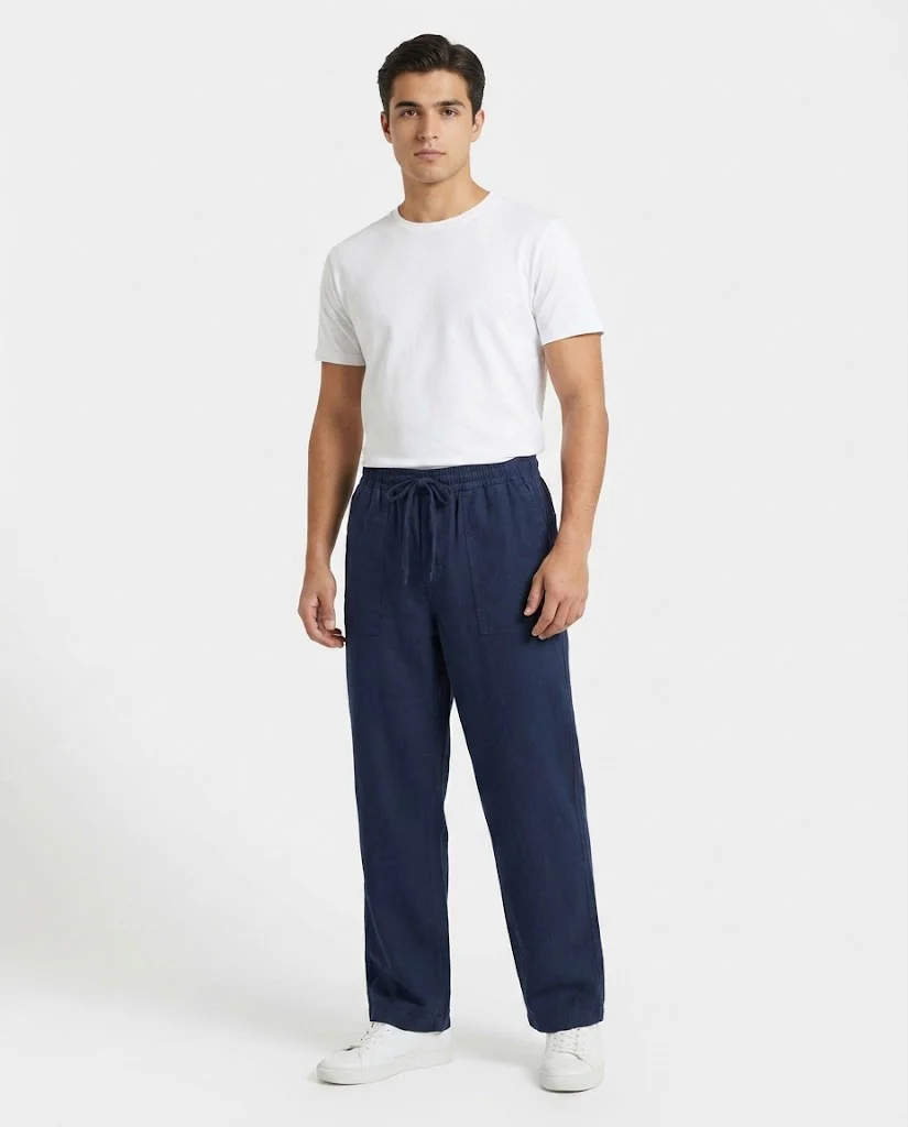 Men Linen Casual Pant - Image 8