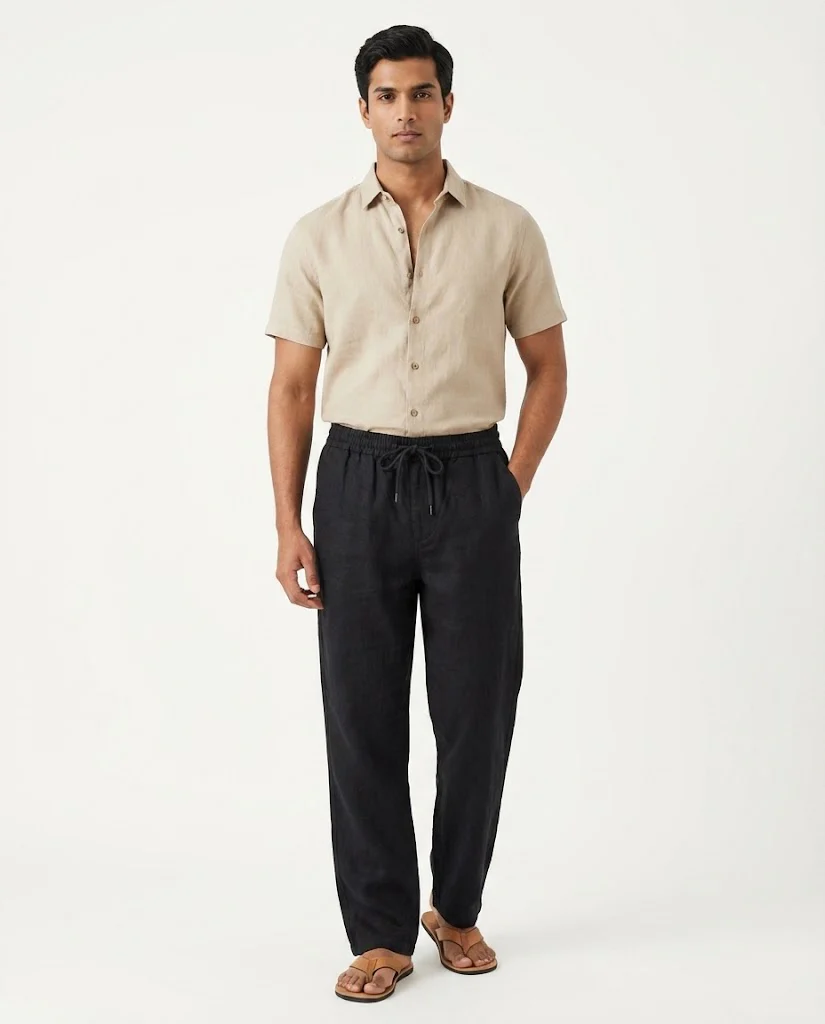 Men Linen Casual Pant - Image 9