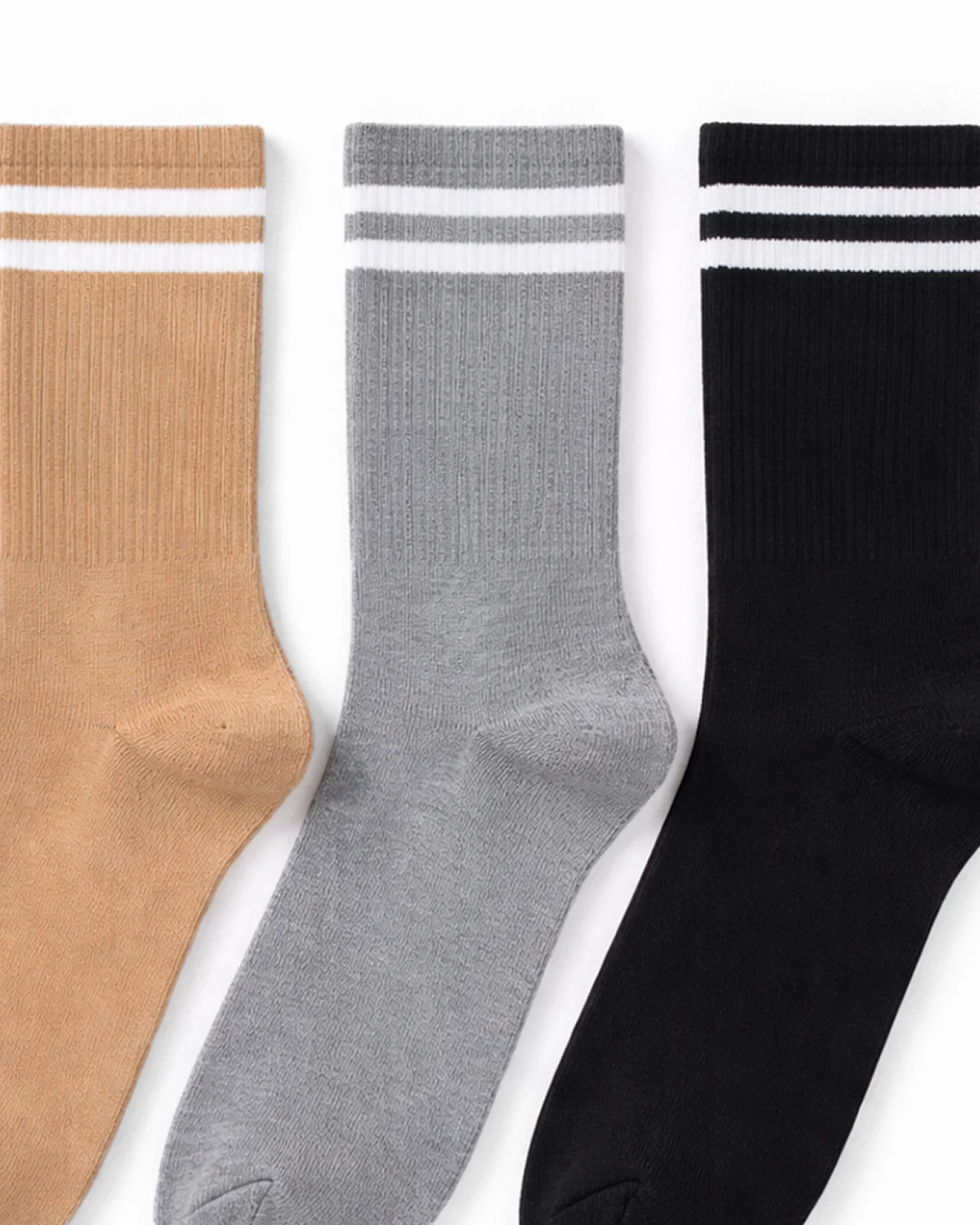 Men Long Stripped Cotton Socks Pack3 - Image 2