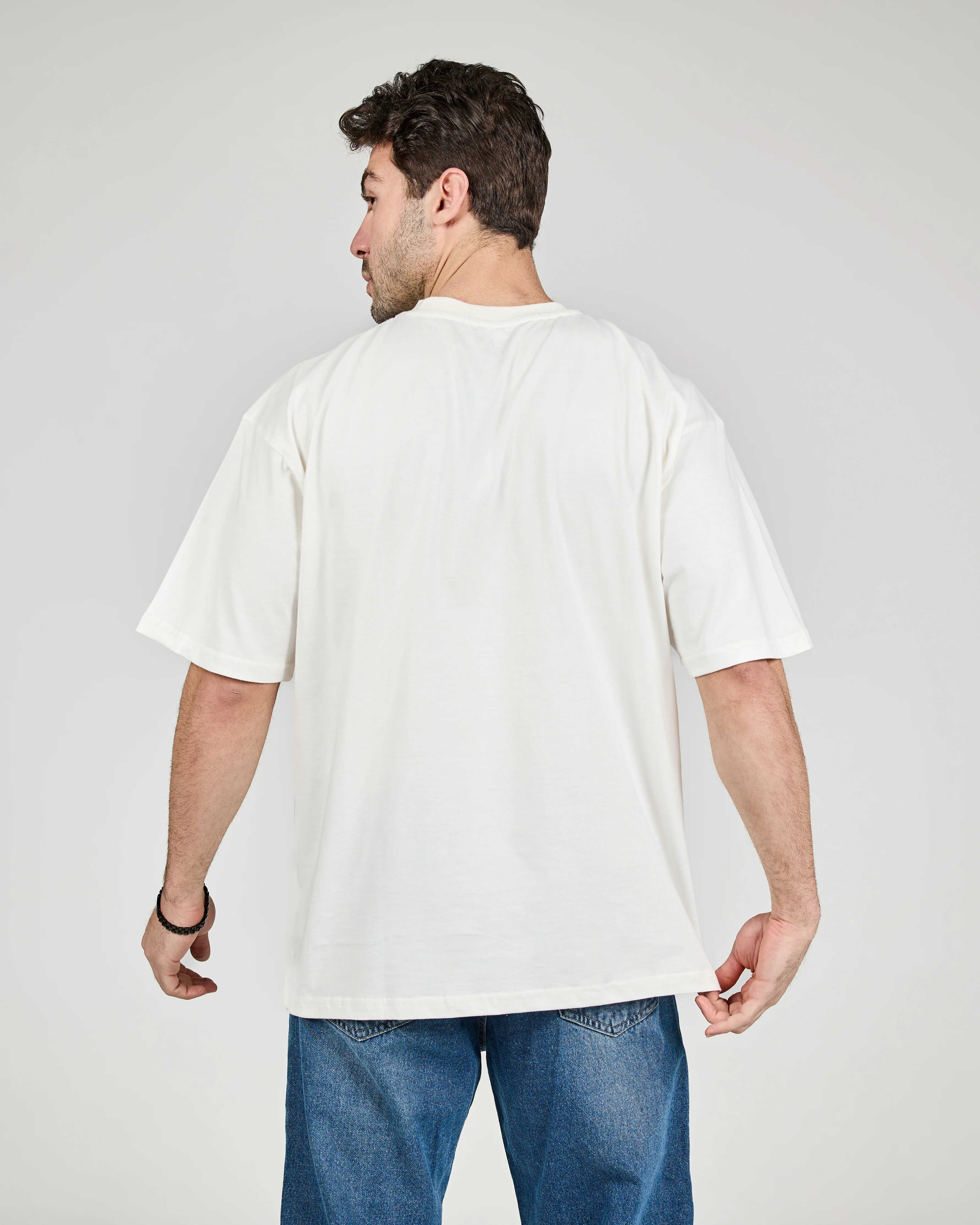 MEN OVER SIZE PRINTED CREATIVE PULSE T-SHIRT - Image 4