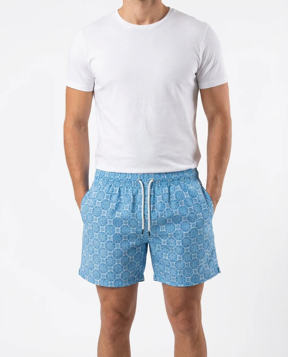 Men’s printed waterproof swim shorts - Image 11