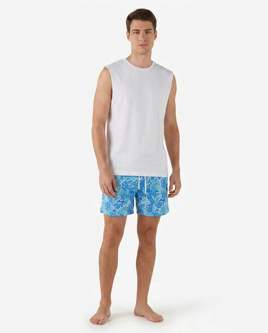 Men’s printed waterproof swim shorts - Image 15