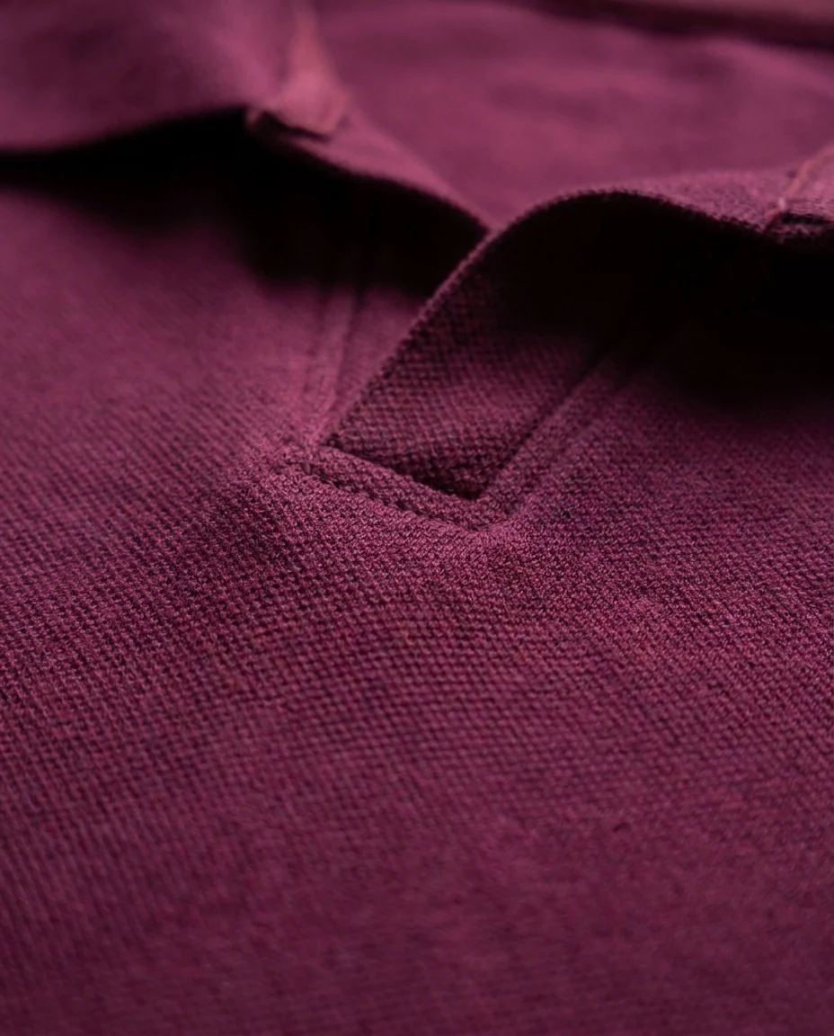 Men Plain Half Sleeves Polo T-shirt V Neck - Image 2