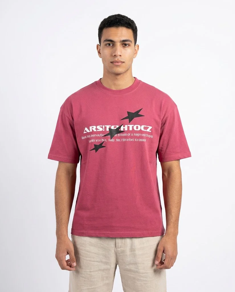 MEN PRINTED AESTHETIKA T-SHIRT OVER SIZE - Image 3