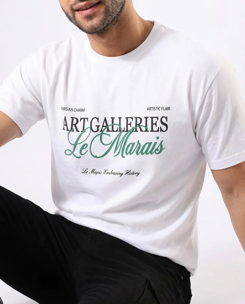 MEN PRINTED ART GALLERIES OVER SIZE T-SHIRT - Image 4
