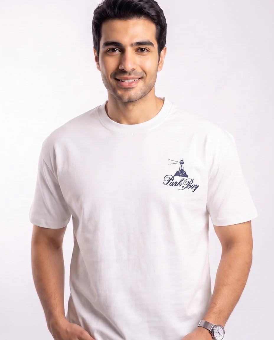 Men Printed Dark Bay Half Sleeves T-shirt