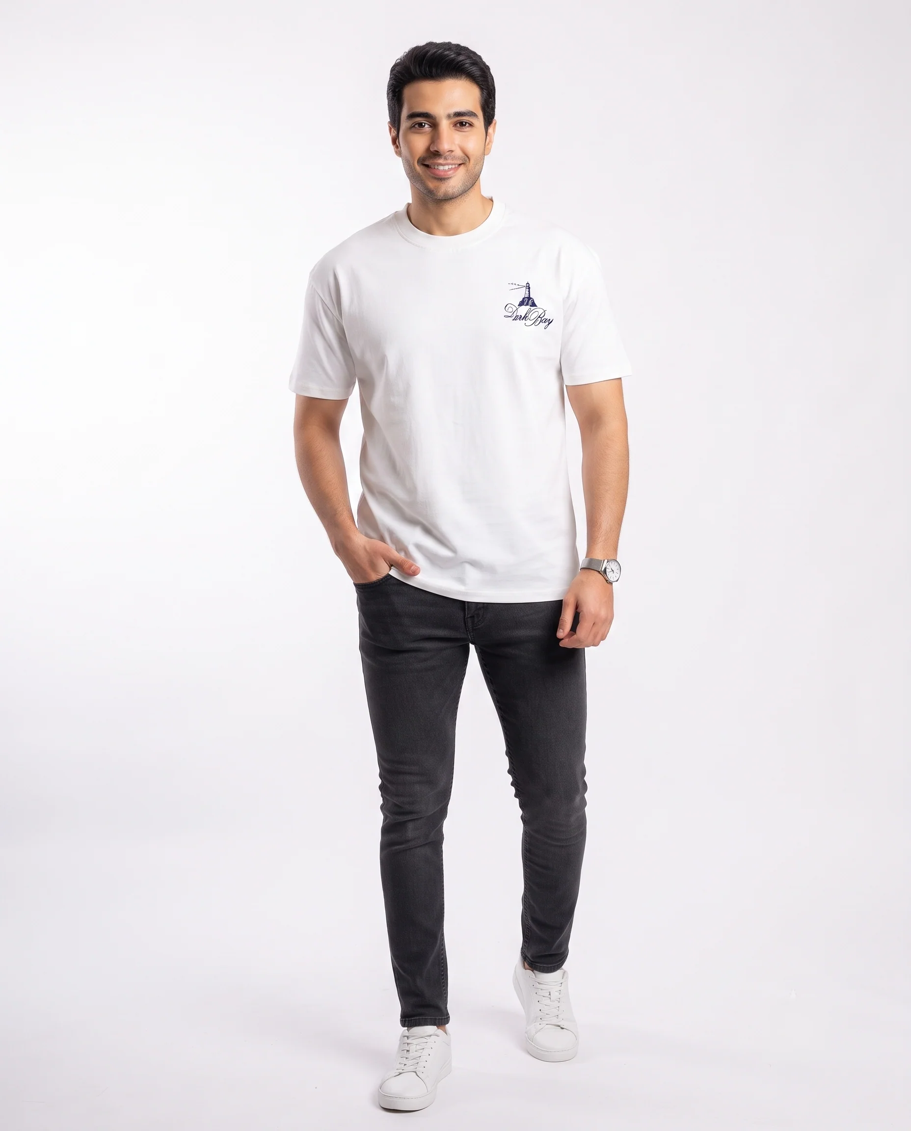 Men Printed Dark Bay Half Sleeves T-shirt - Image 2