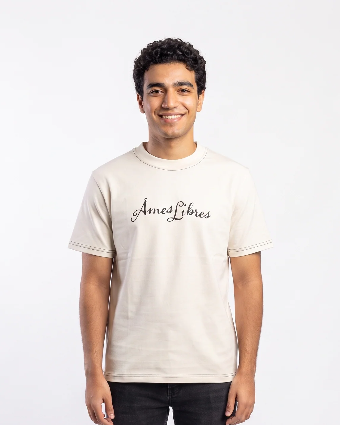 Men Printed Fried Half Sleeves T-Shirt