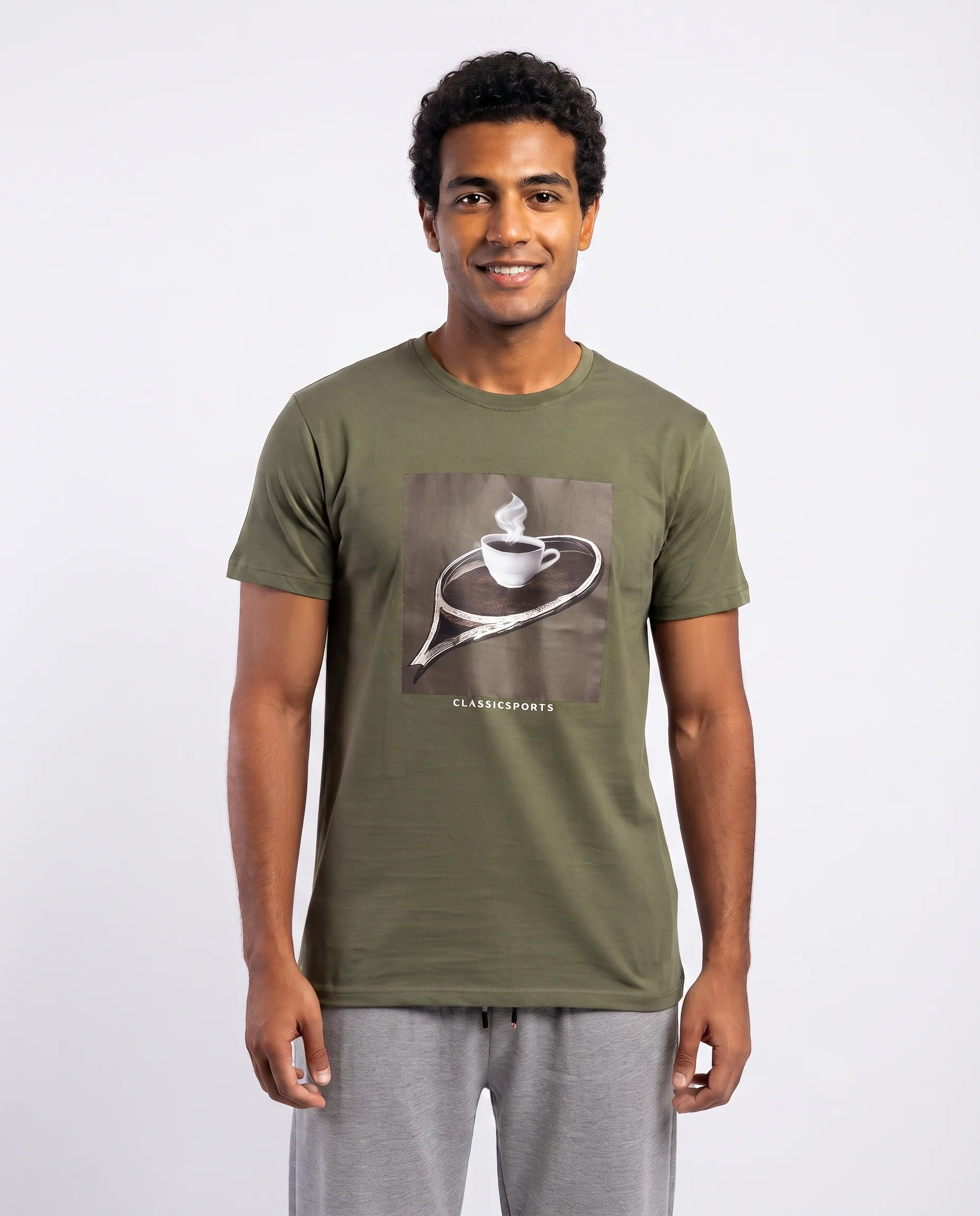 Men Printed Half Sleeves Pyjama W/pant - Image 3