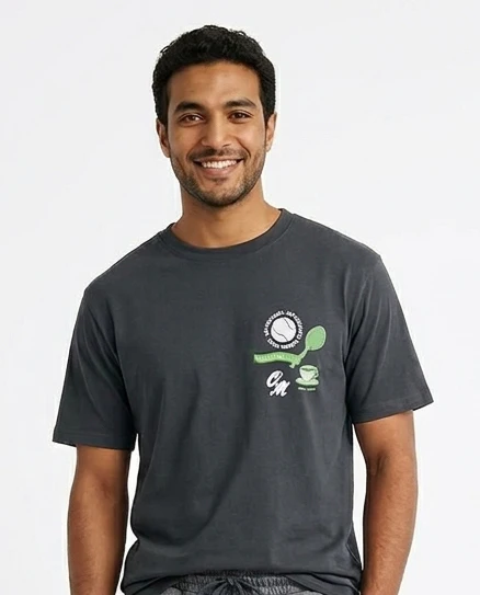 Men Printed Half Sleeves Pyjama W/pant - Image 4