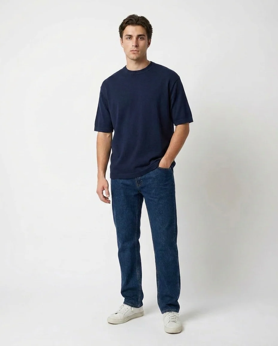 Men Plain Half Sleeves T-Shirt - Image 4