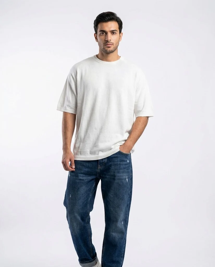 Men Plain Half Sleeves T-Shirt - Image 5