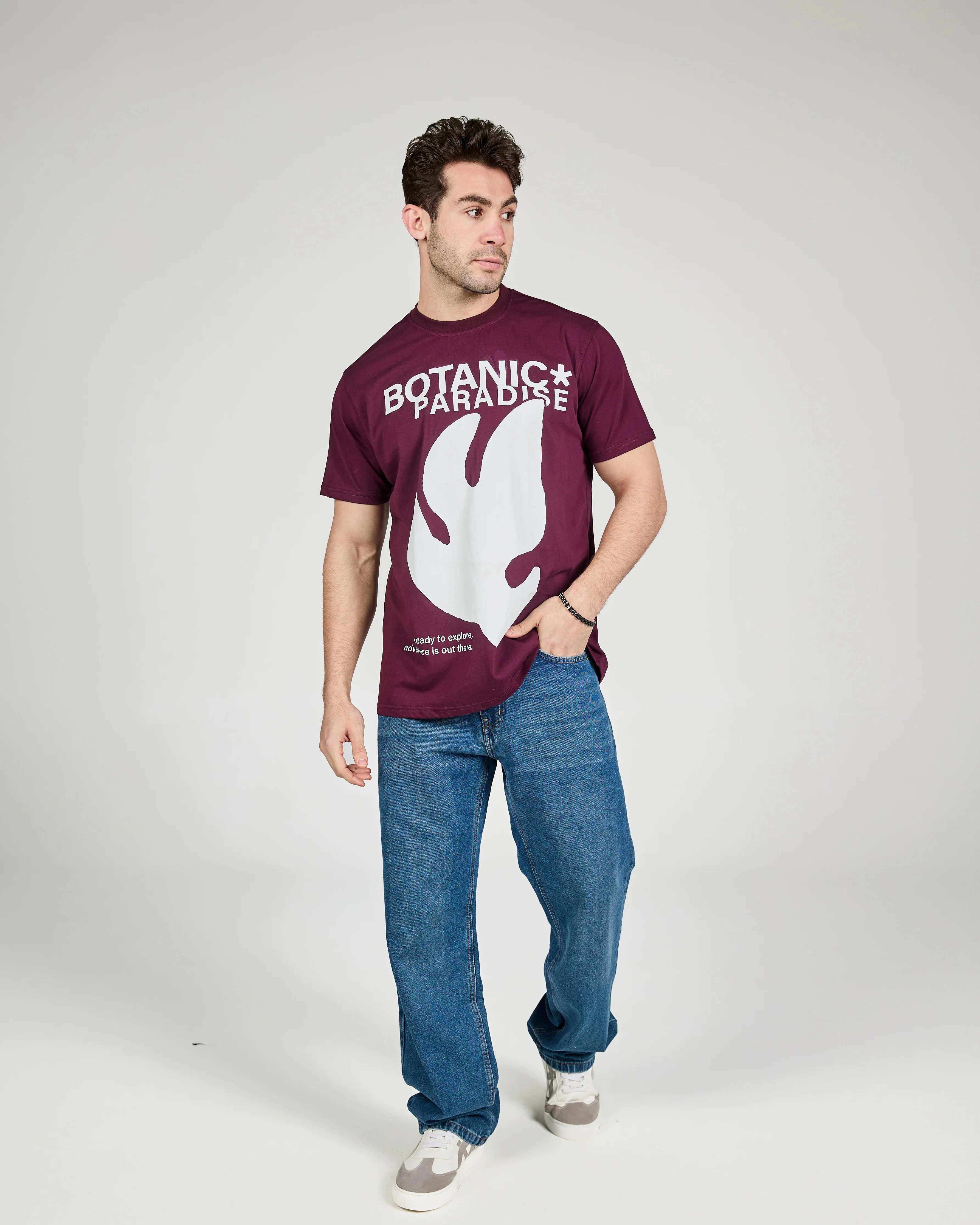 MEN PRINTED HALF SLEEVES T-SHIRT - Image 3