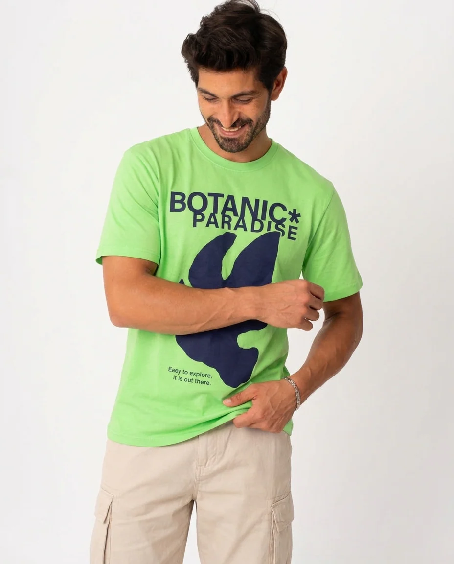 MEN PRINTED HALF SLEEVES T-SHIRT - Image 4