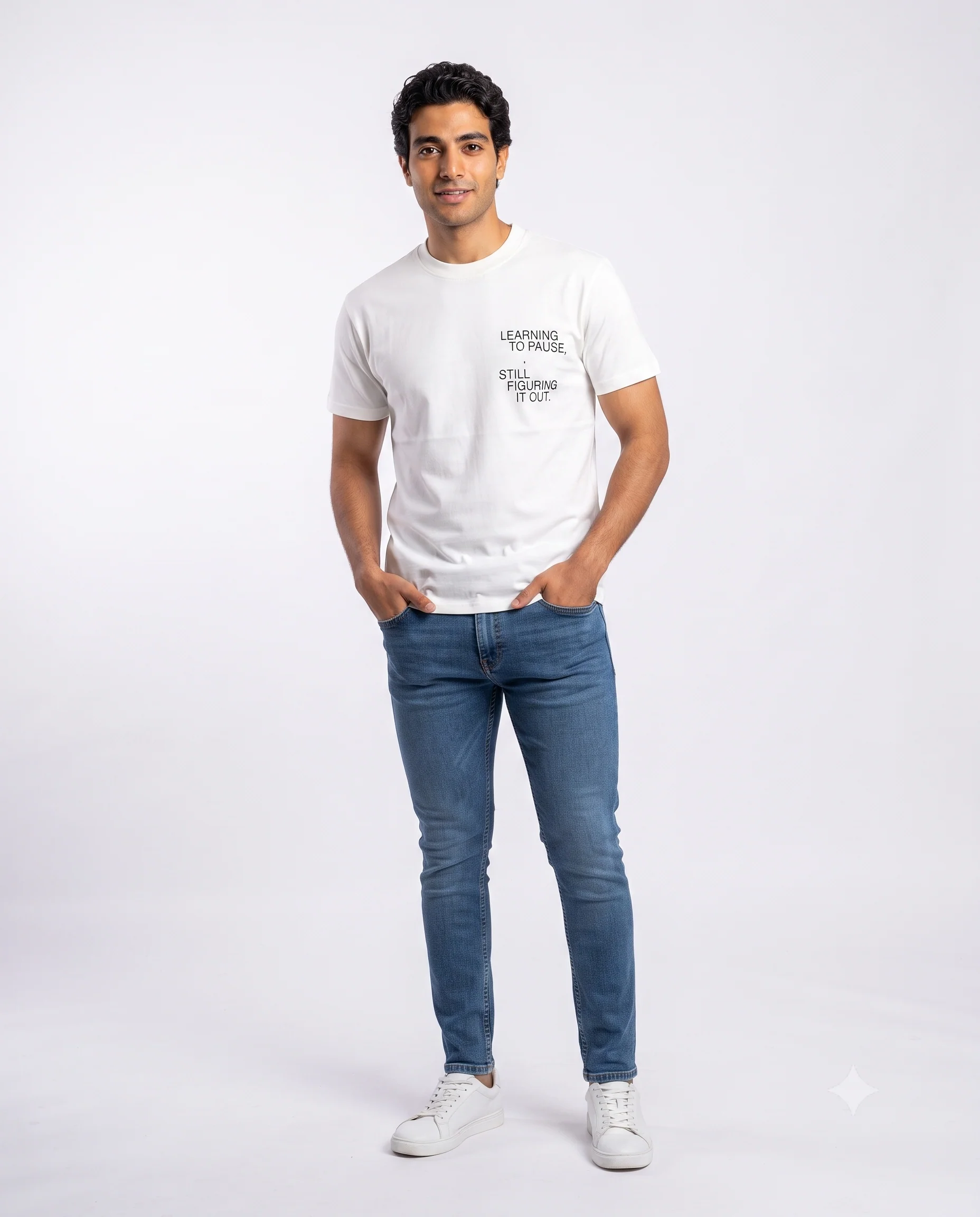 Men Printed Learning Half Sleeves T-shirt - Image 2