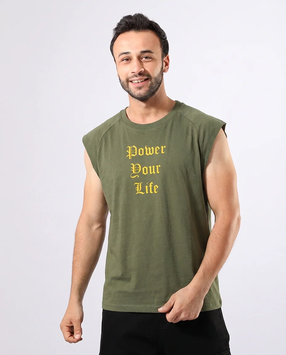 MEN PRINTED LIFE CUT T-SHIRT