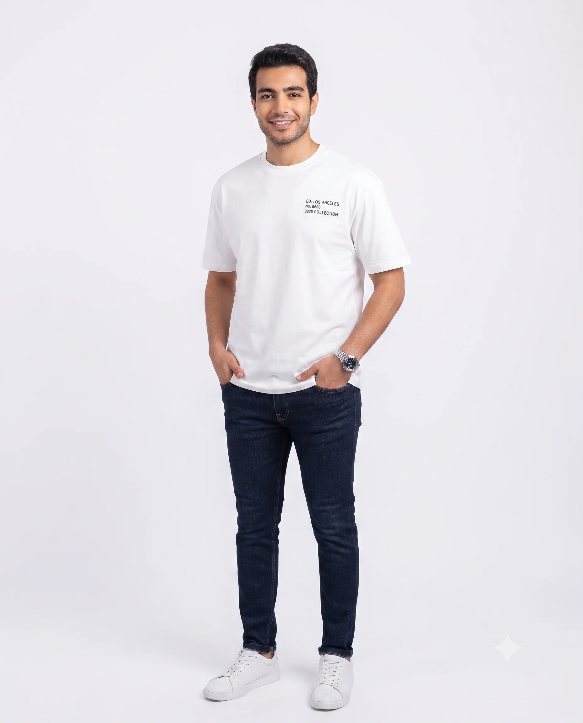 Men Printed Palm Half Sleeves T-shirt - Image 3