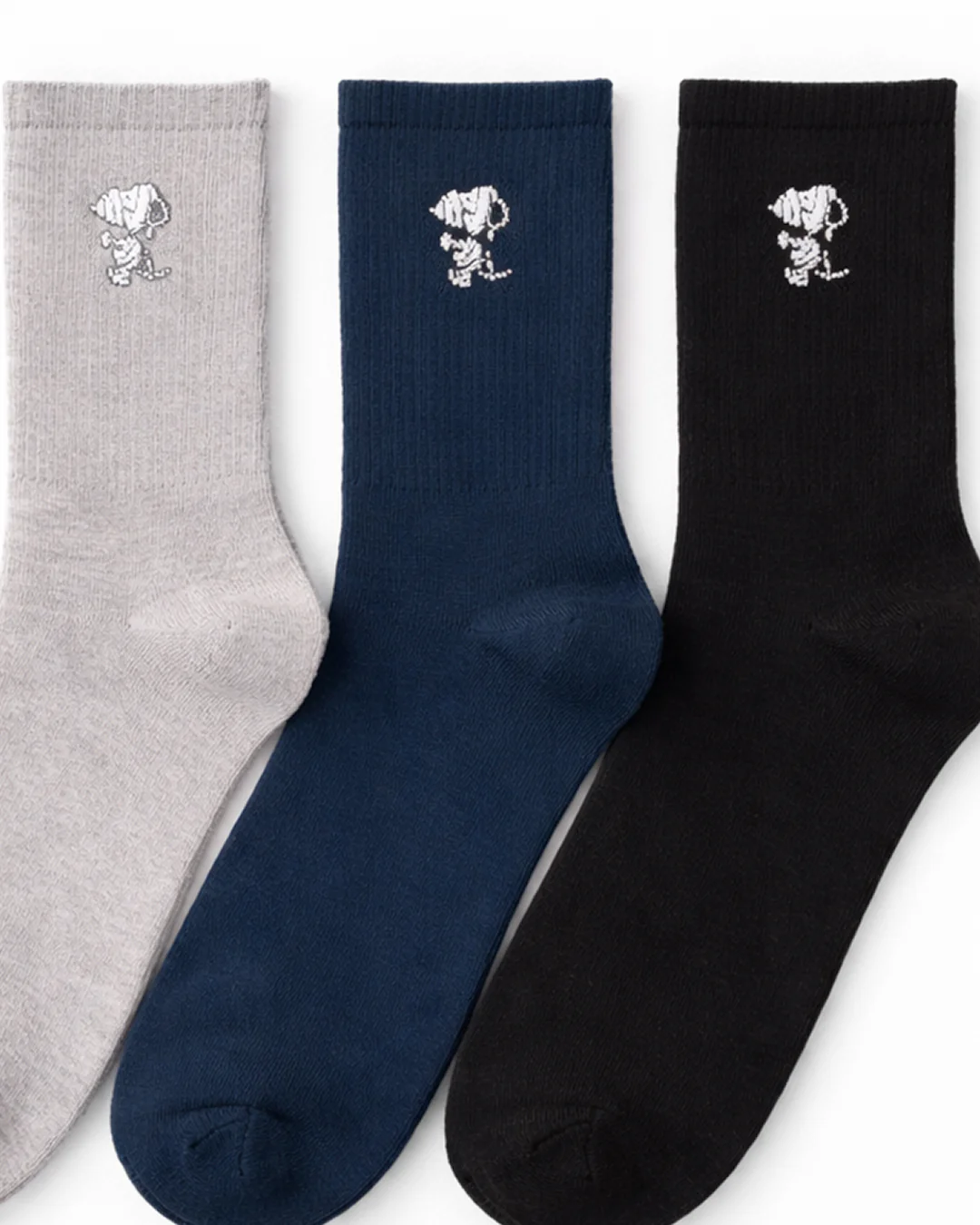 Men Stripped Long Leg Cotton Socks Pack3 - Image 2