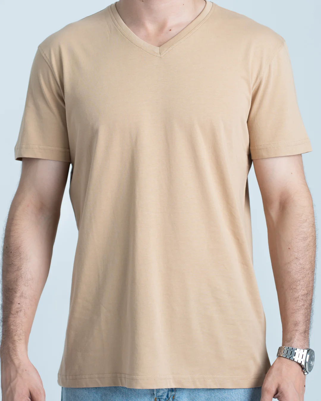 Men V-Neck Half-Sleeves T-Shirt - Image 15