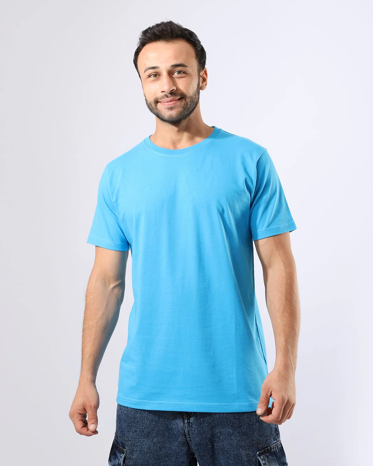 Mens Short Sleeve Mens Round Neck T-shirt - Image 7