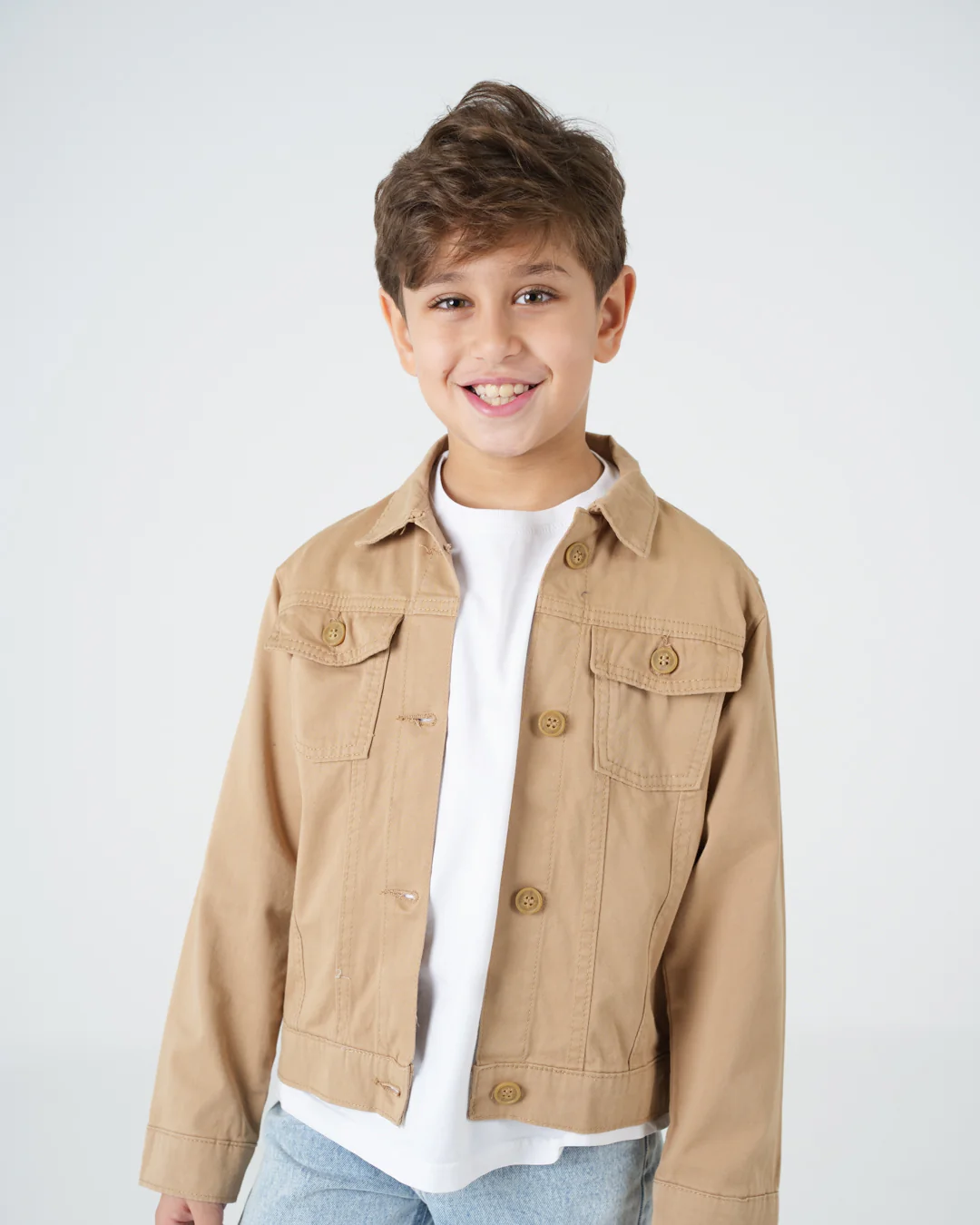 Plain Button OverShirt - Image 3