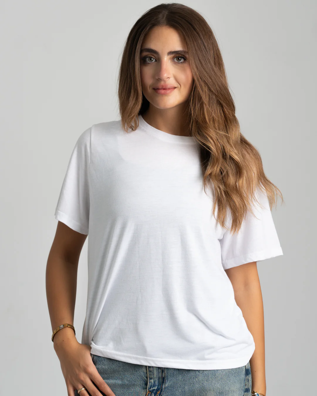 Plain Half-Slevees Women T-Shirt - Image 9