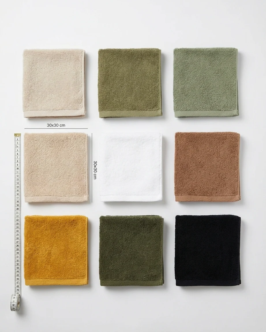 Plain Hand Towel Size 30*30Cm - Image 2