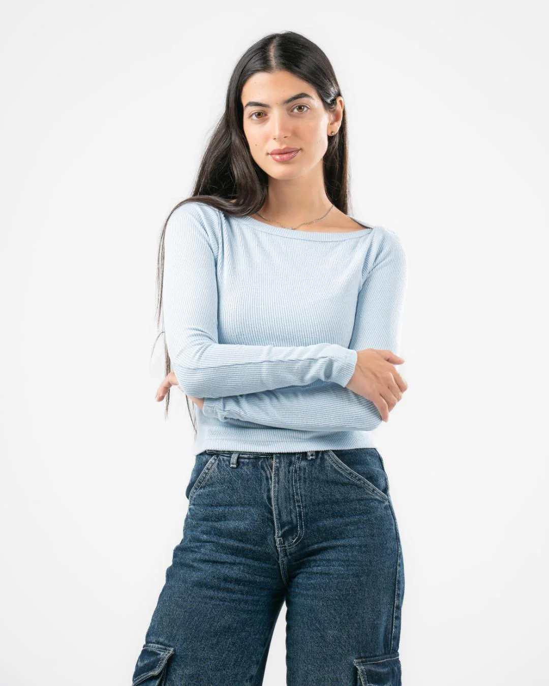 Plain Long Sleeve Top - Image 6