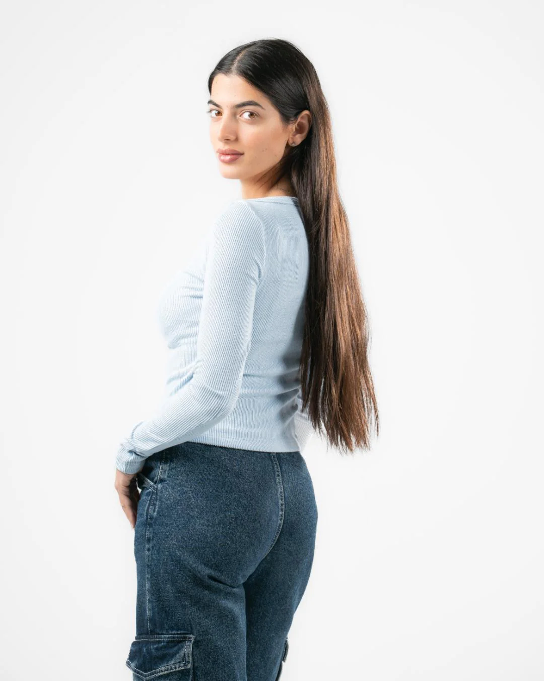 Plain Long Sleeve Top - Image 7