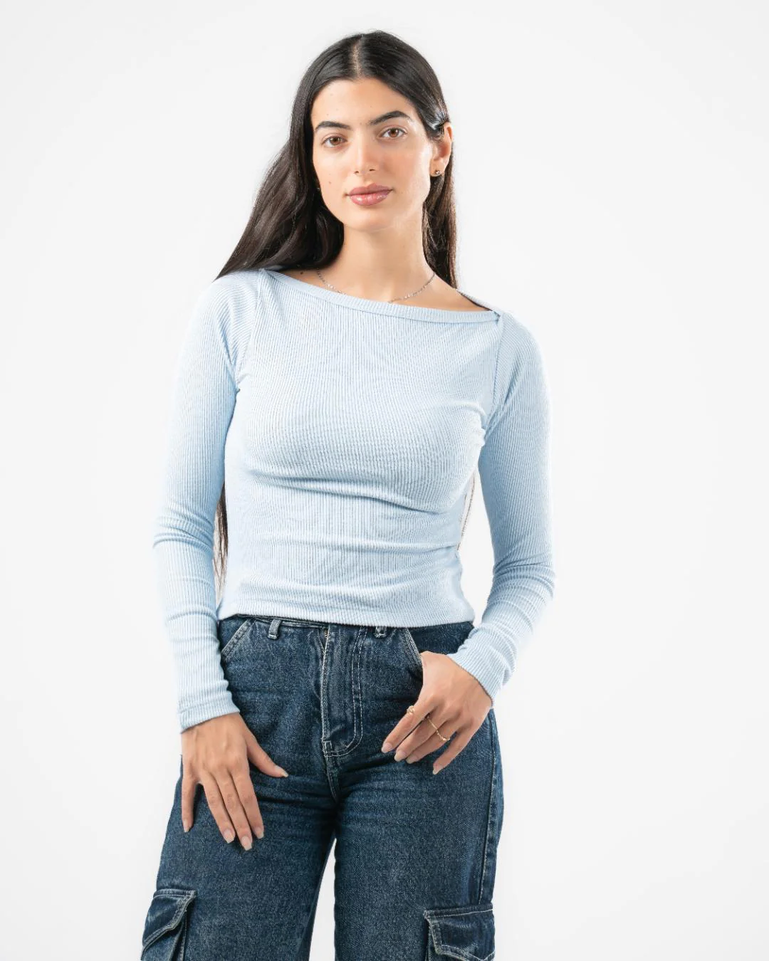 Plain Long Sleeve Top - Image 9