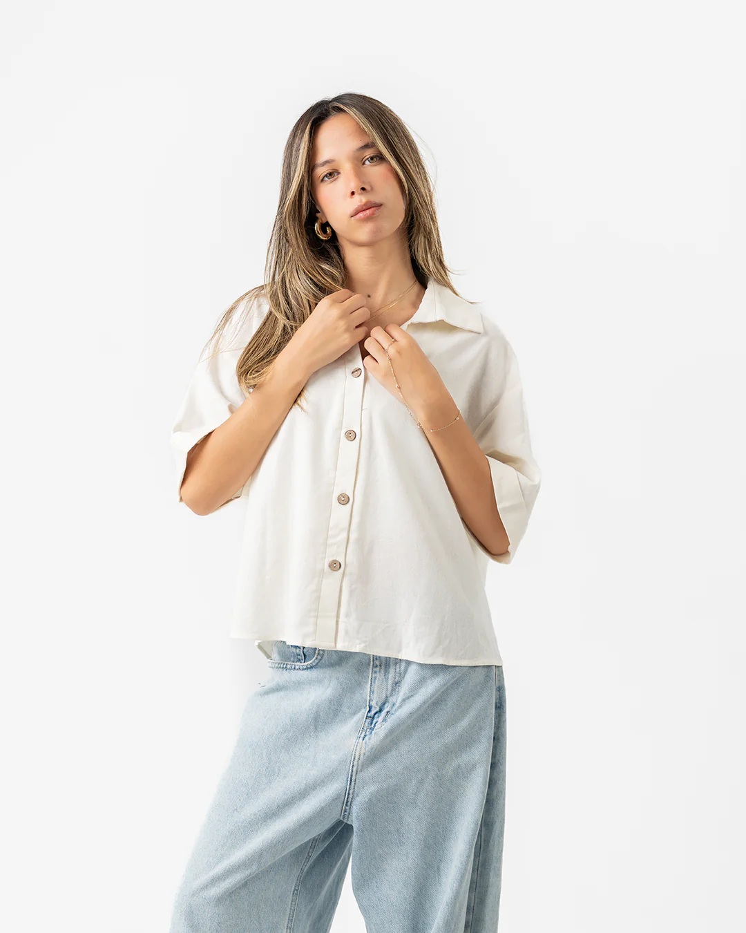 Plain Women Blouse1241 - Image 4