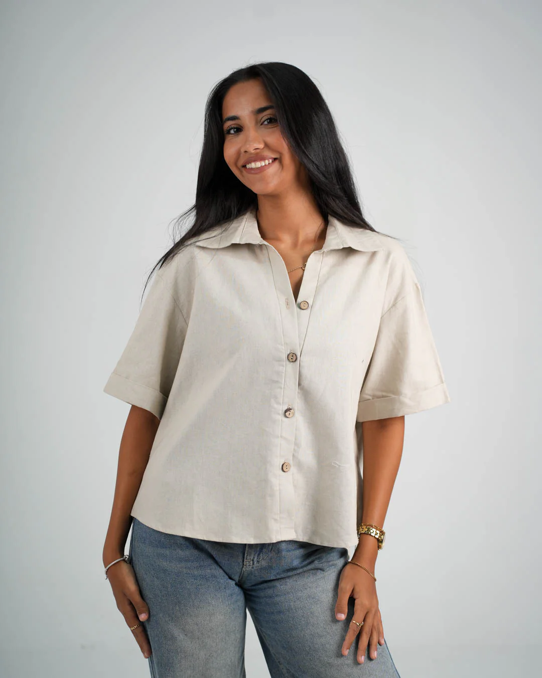 Plain Women Blouse1241 - Image 5