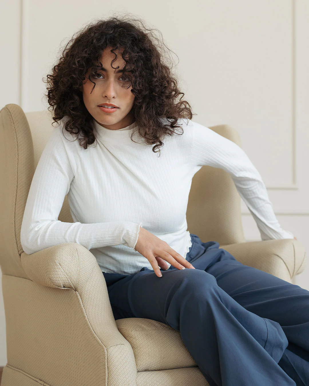 Plain Long Sleeves Basic Top - Image 4