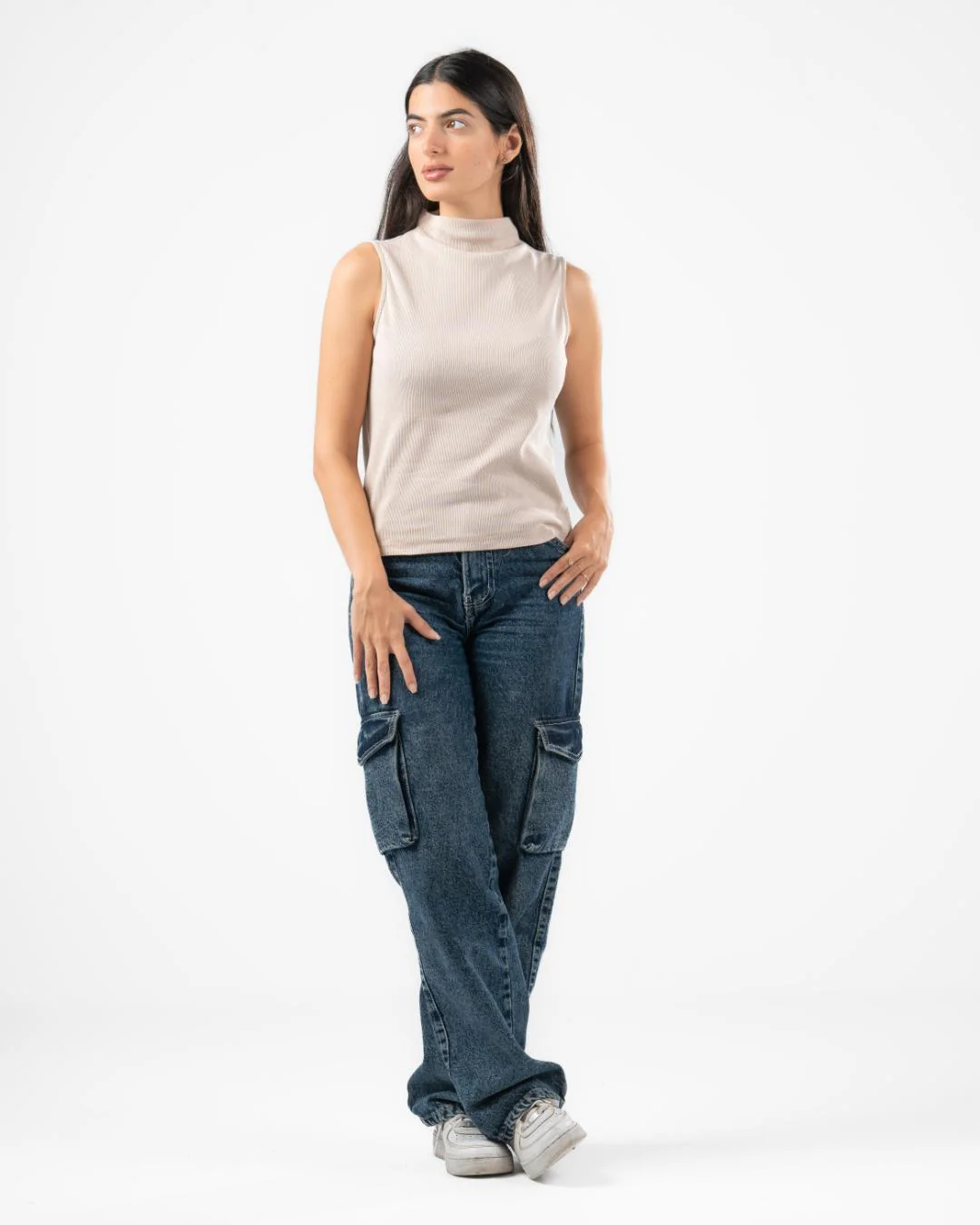 Ribbed Thick Strap Basic Top - Image 17