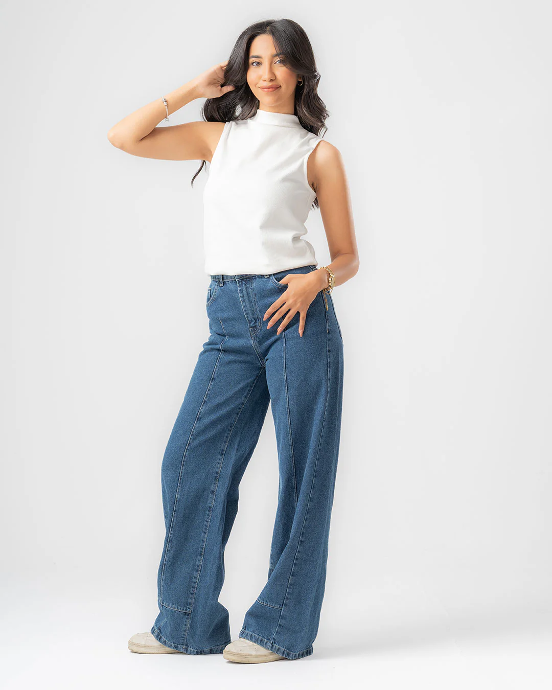 Ribbed Thick Strap Basic Top - Image 4