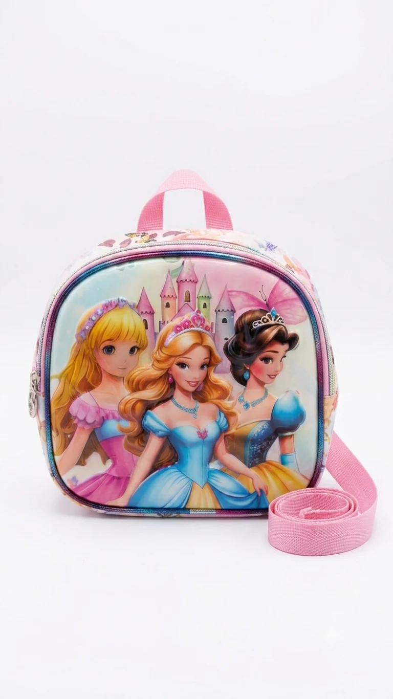 Girls Princess 3-Piece School Backpack Set - Image 3