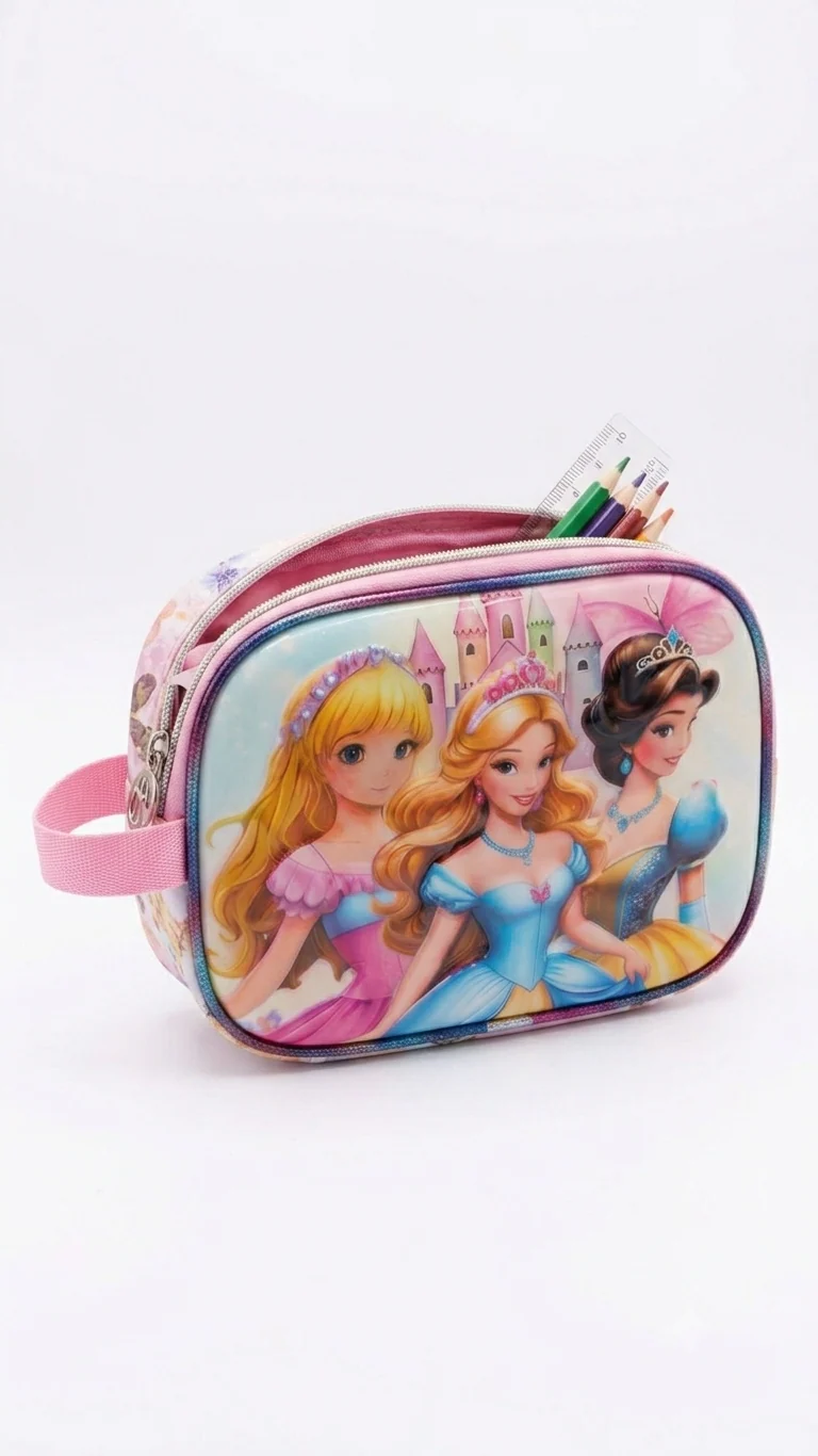 Girls Princess 3-Piece School Backpack Set - Image 4