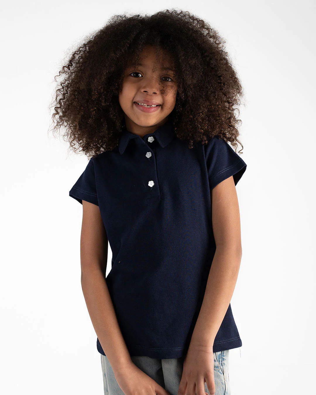 Short Sleeve Girls Polo T-shirt - Image 8