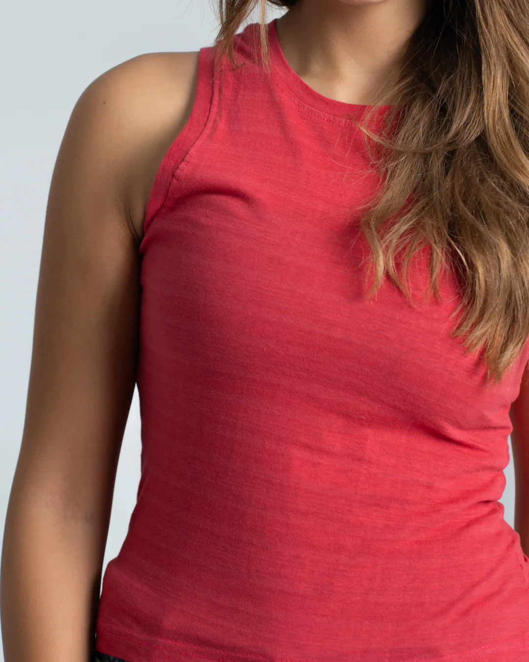 Sleeveless Womens Basic T-shirt - Image 16