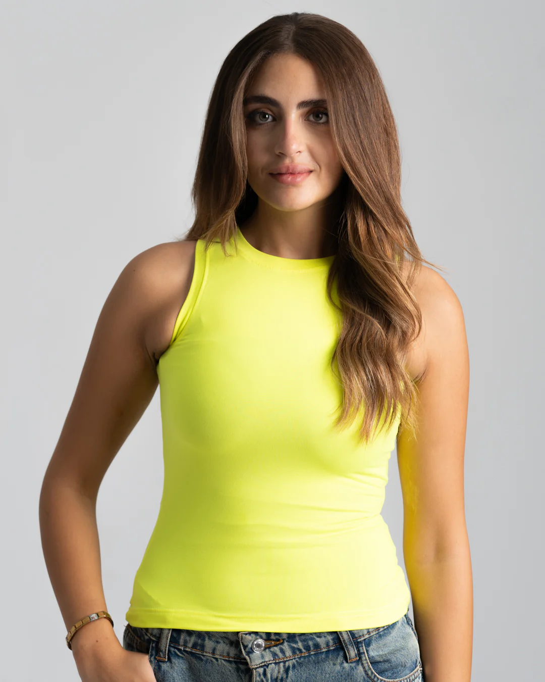 Sleeveless Womens Basic T-shirt - Image 3