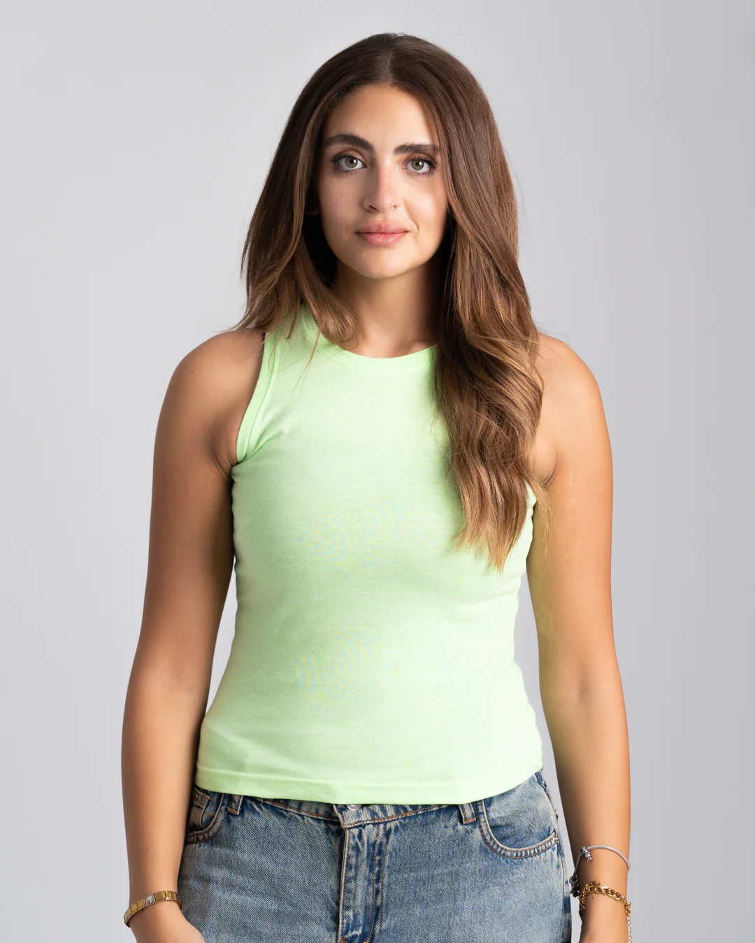 Sleeveless Womens Basic T-shirt - Image 6