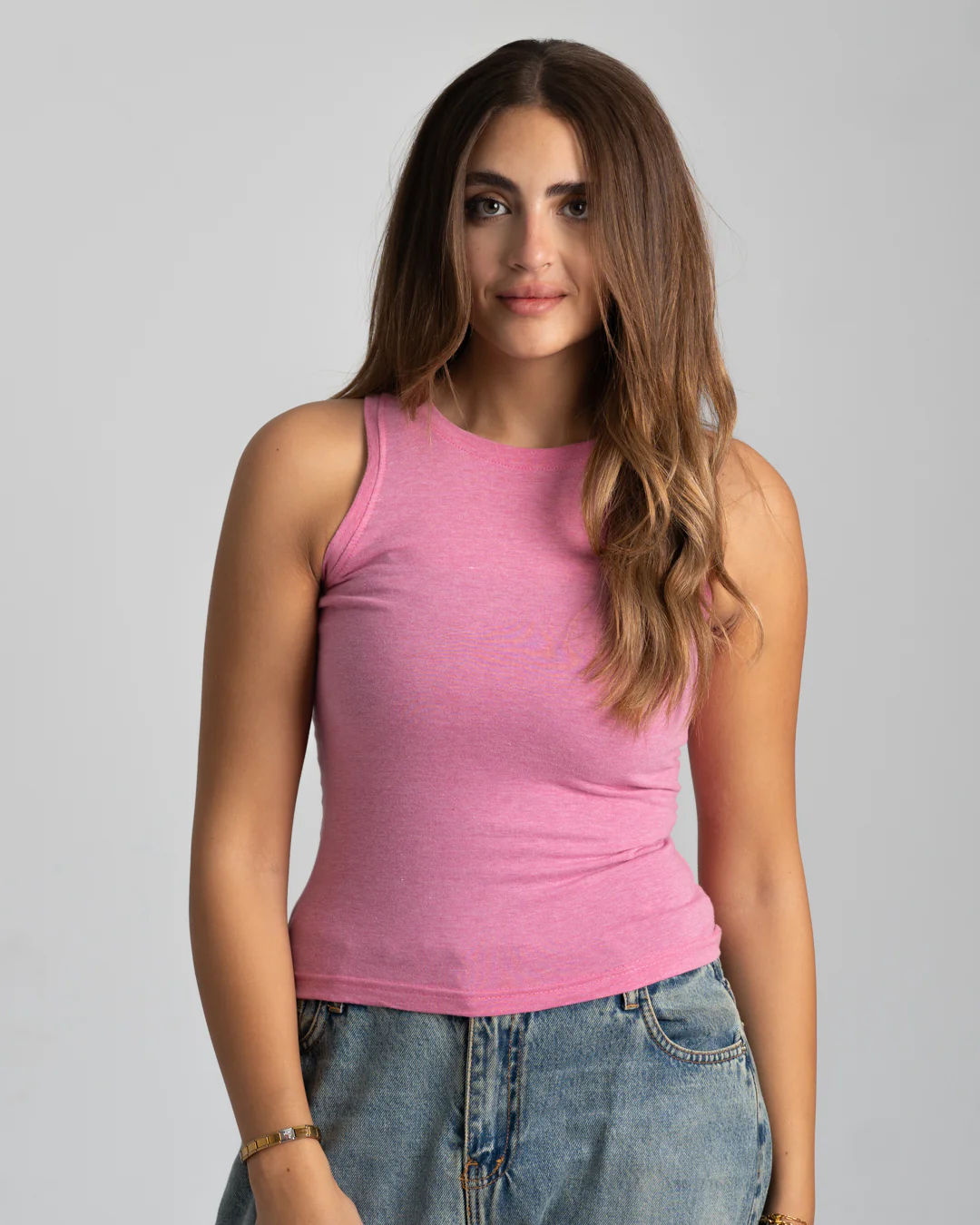 Sleeveless Womens Basic T-shirt - Image 9